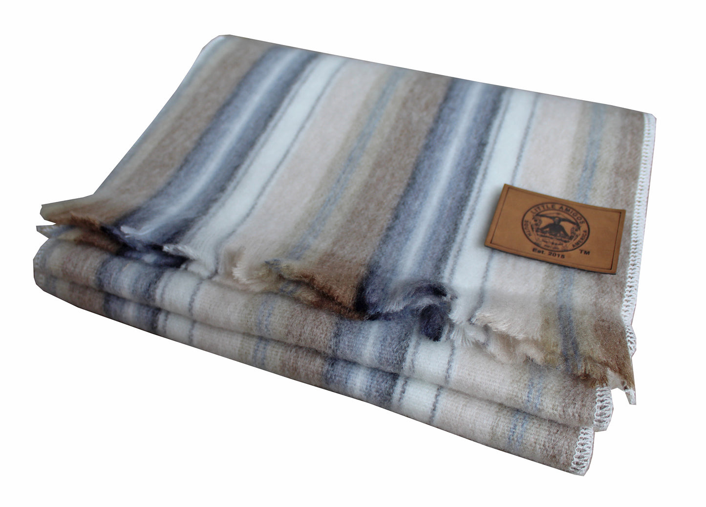 Luna Scarf - Ultra Soft Alpaca Blend - Striped