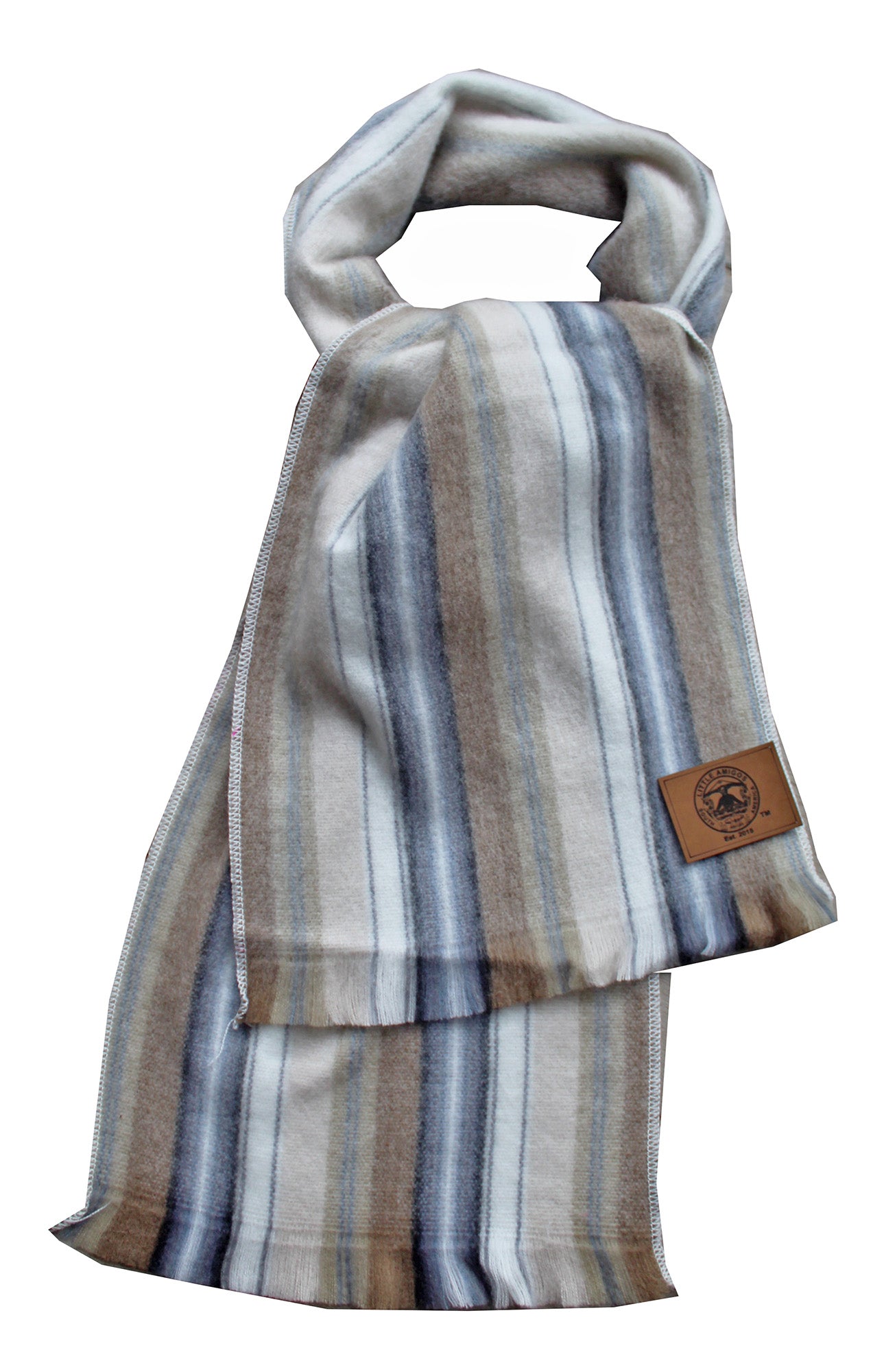 Luna Scarf - Ultra Soft Alpaca Blend - Striped