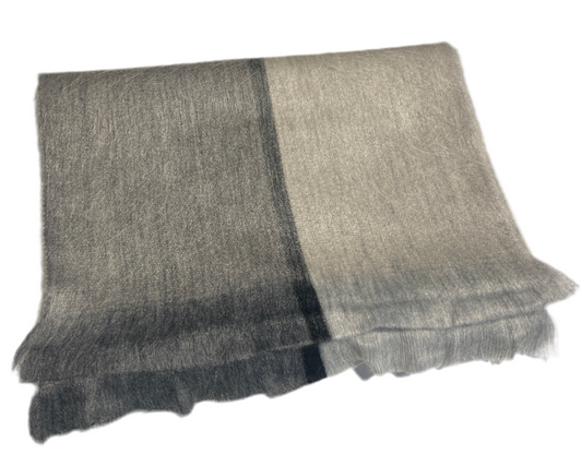 Luna Scarf - Ultra Soft Alpaca Blend - grey
