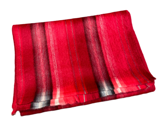 Luna Scarf - Ultra Soft Alpaca Blend - red