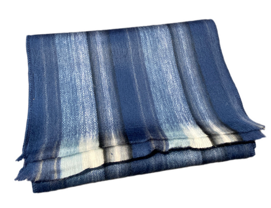Luna Scarf - Ultra Soft Alpaca Blend - blue
