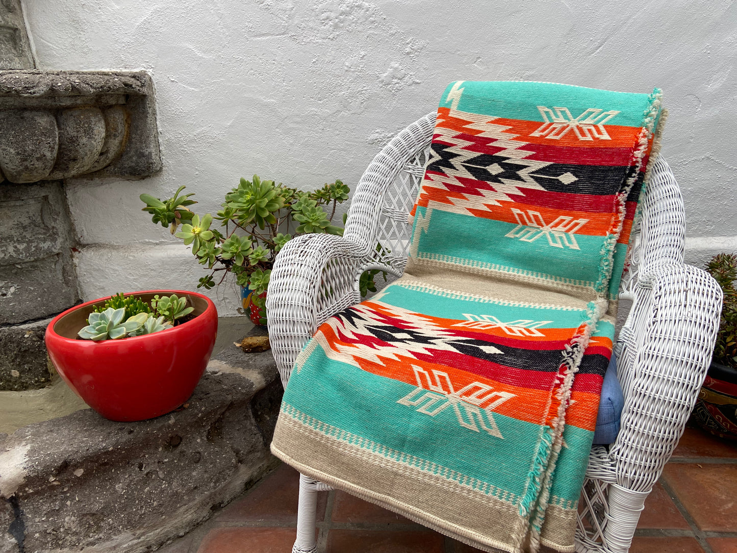 Cotacachi Arrow 100% Wool Blanket